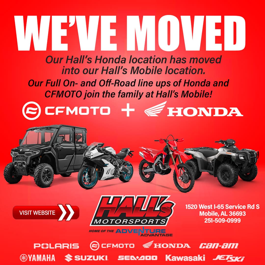 We've Moved, Our Hall's Honda location has moved into our Hall's Mobile Location Banner